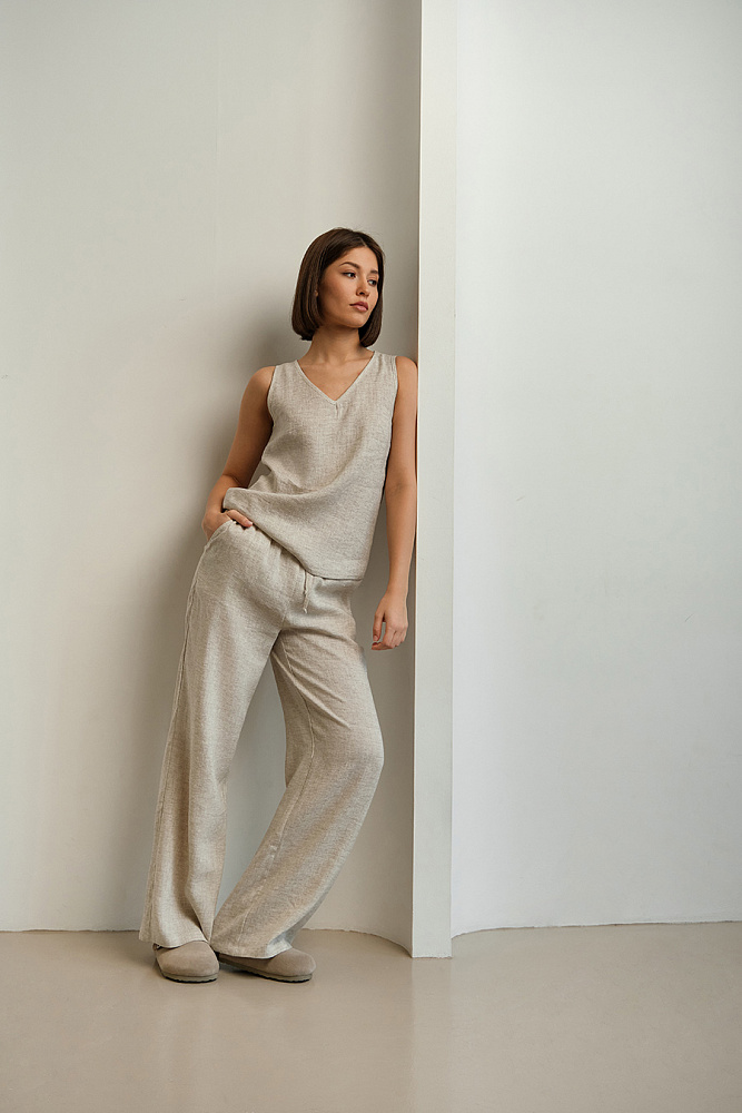 Топ изо льна Sonet Бежевый_15181