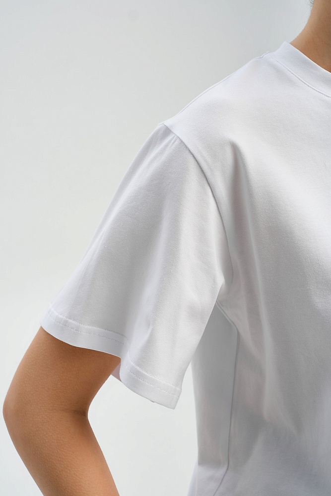 Футболка оверсайз с принтом Altai woman Белый/Кони_17900