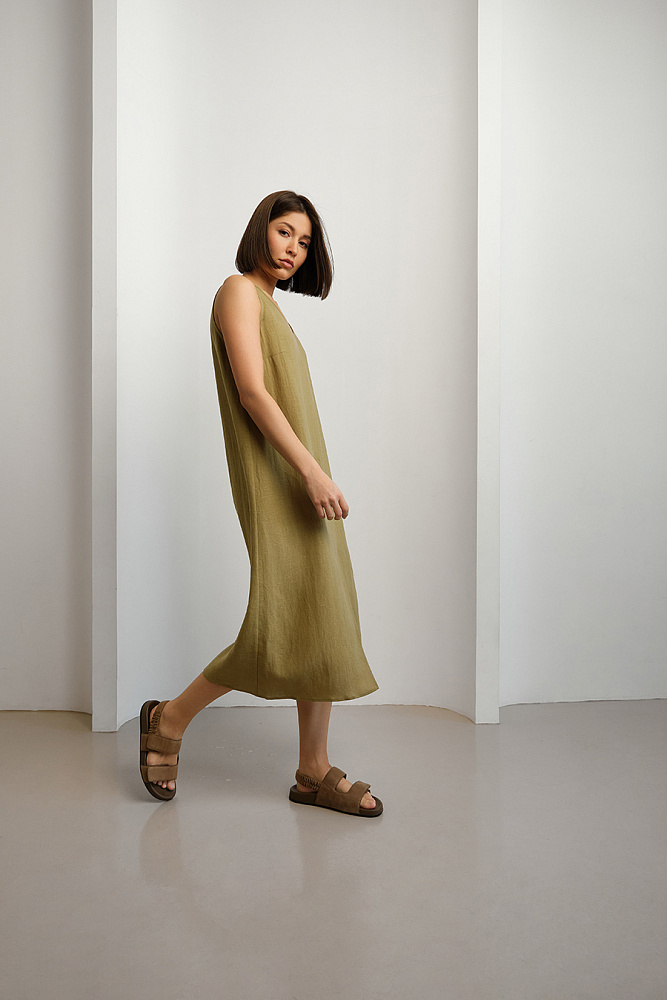 Сарафан длинный Sonet Хаки_15080