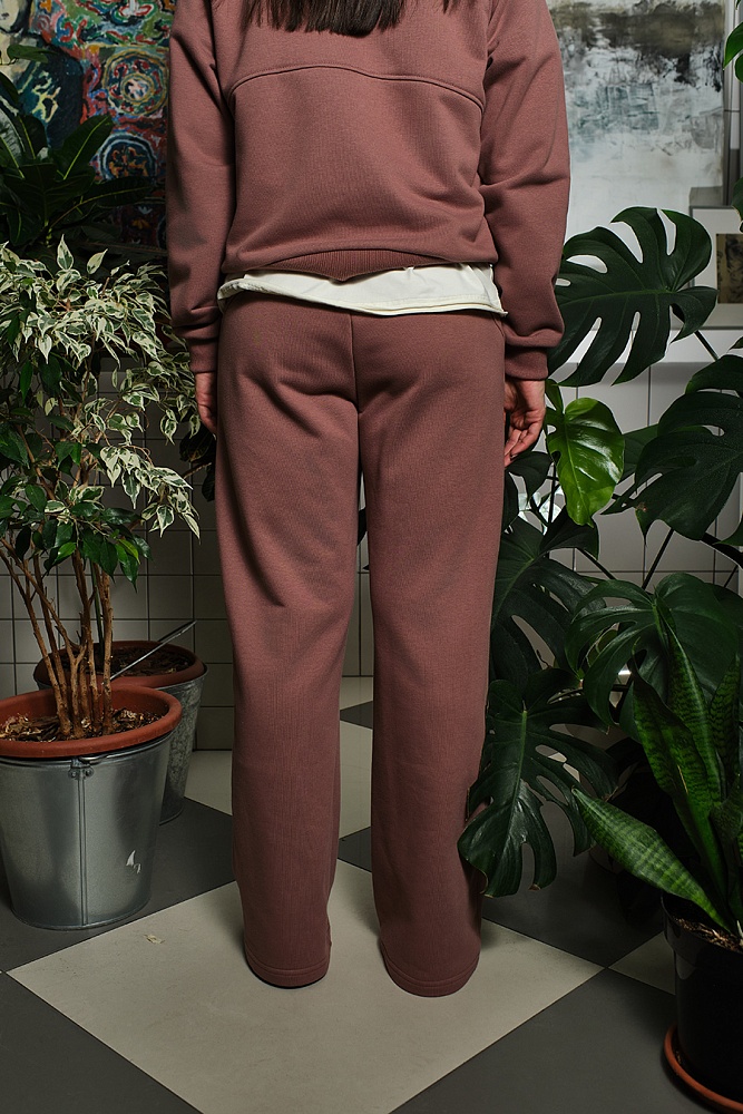 Брюки из футера Weekend Корица_19319