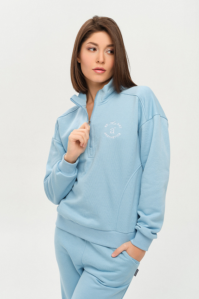 Свитшот из футера Art place Голубой_14417