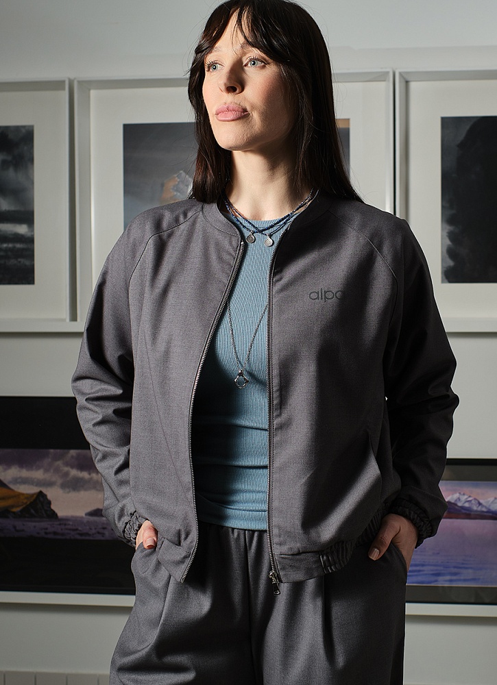 Бомбер Chic Серый_19303