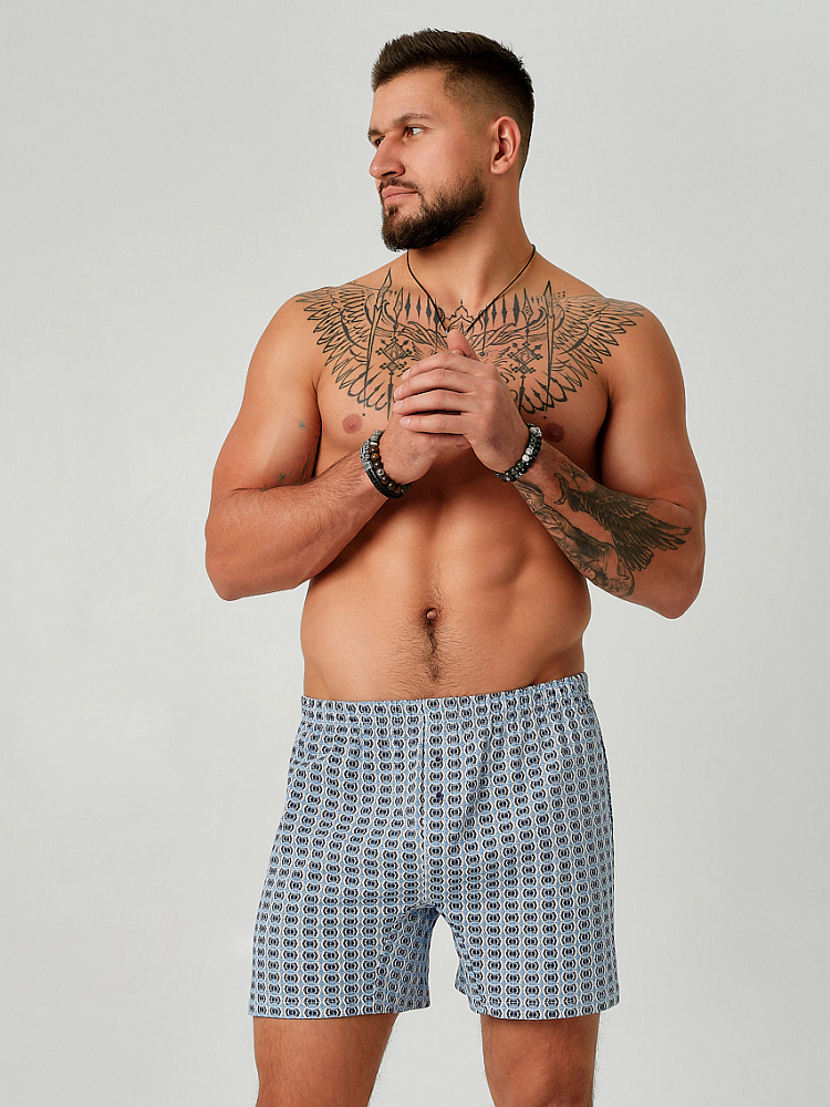 Трусы свободного кроя Classic Man Геометрия_9218