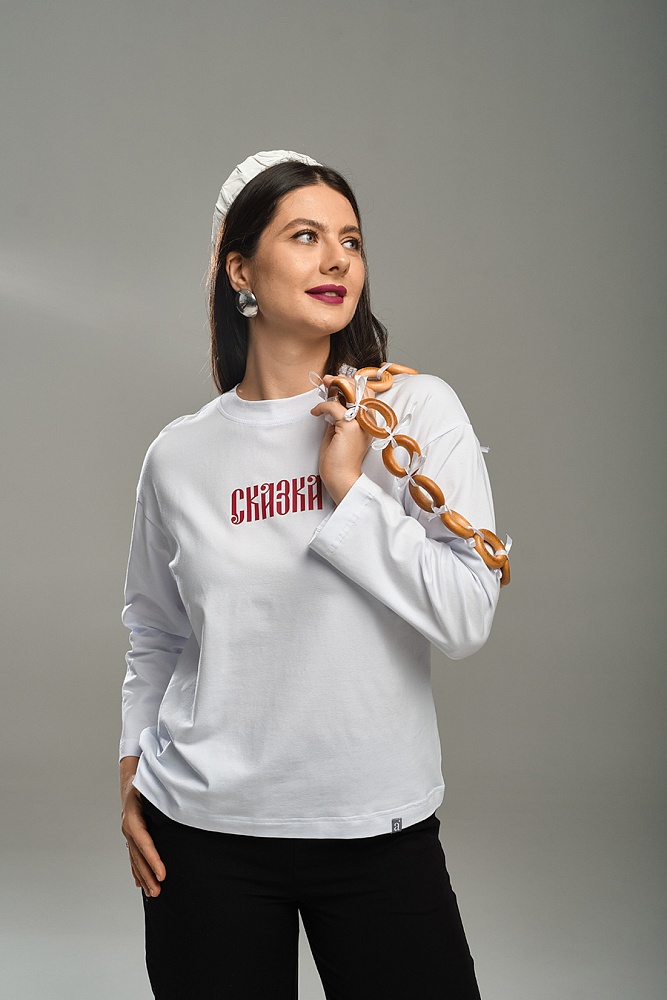 Лонгслив Сказка Белый_18325