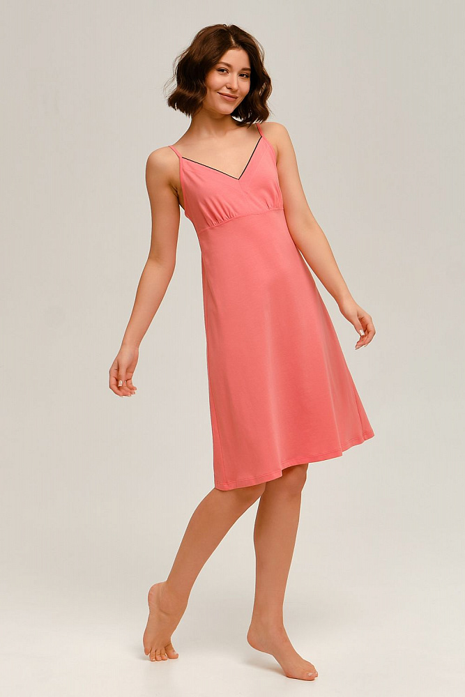 Сорочка  с кантом Vis-a'-Vis Лососёвый_12519