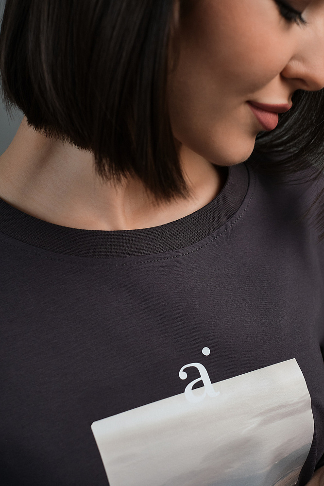 Лонгслив оверсайз в стиле гранж Altai woman Графит/Автобус_13567