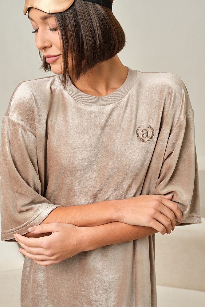 Платье домашнее Veluor Золотисто-бежевый_17762