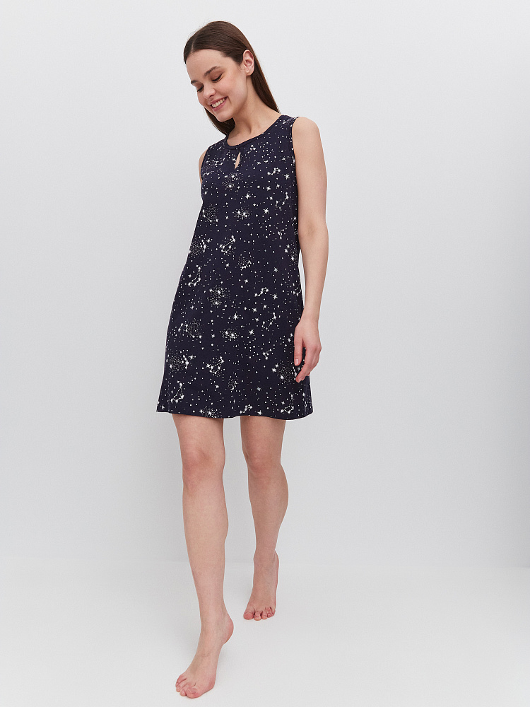 Сорочка из хлопка Cozy time Созвездия_11189