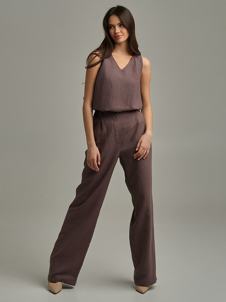 Топ изо льна Sonet Шоколадный_9855