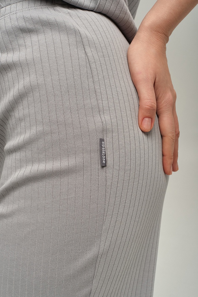 Брюки из хлопка Alisa Серый_18201