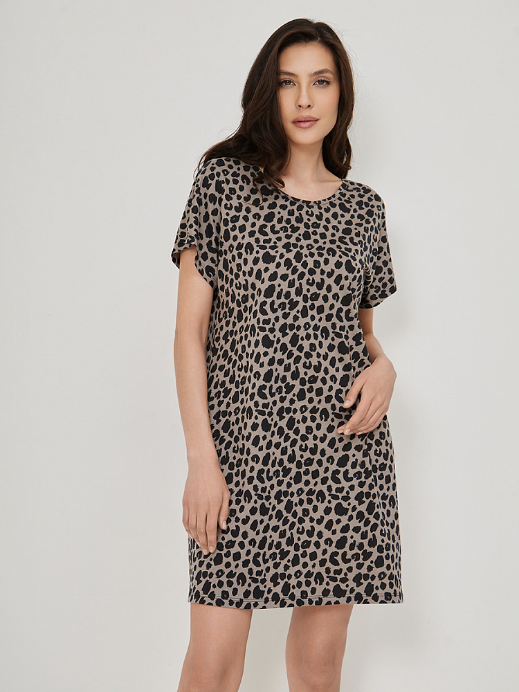 Платье Medea Серый леопард_13757