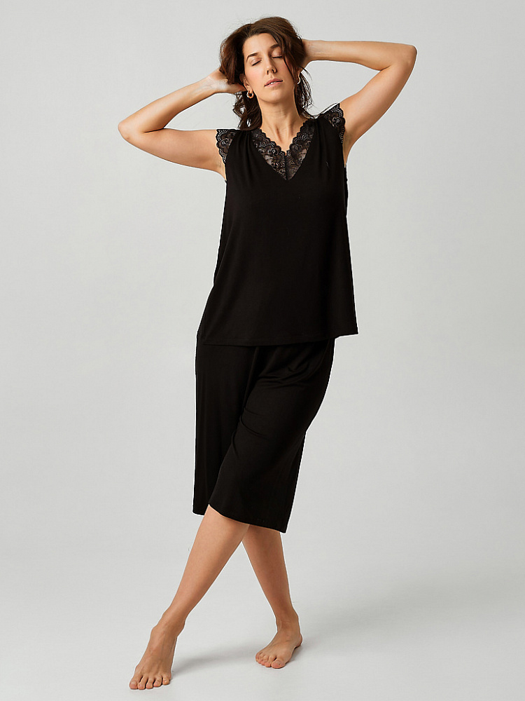 Бриджи из вискозы Lili Черный_9247