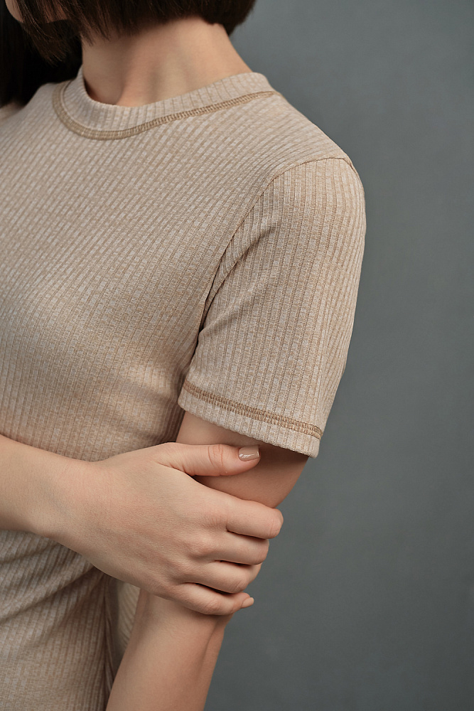 Платье длинное с рукавом Ribi _13545