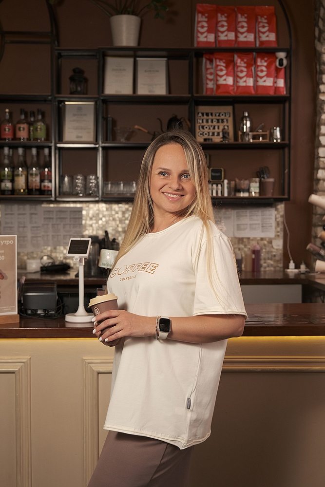 Футболка оверсайз Espresso Молочный/Coffee_16488