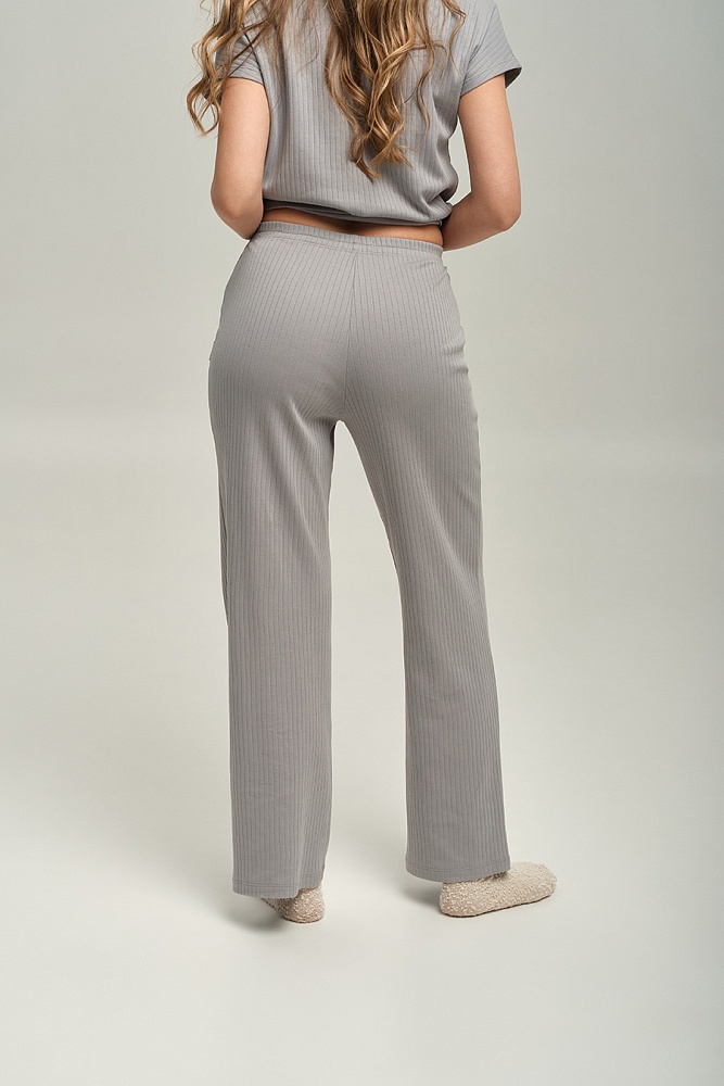 Брюки из хлопка Alisa Серый_18197