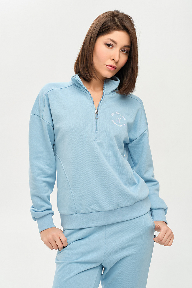 Свитшот из футера Art place Голубой_14411