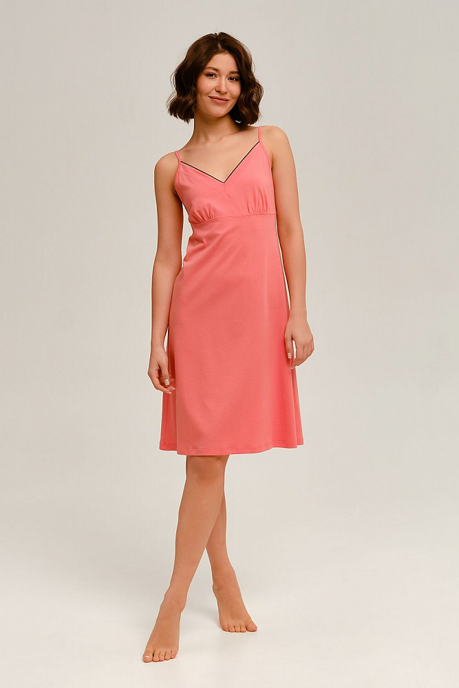 Сорочка  с кантом Vis-a'-Vis Лососёвый_12518