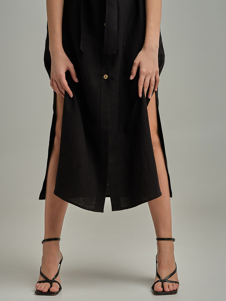 Платье изо льна Sonet Черный_10381