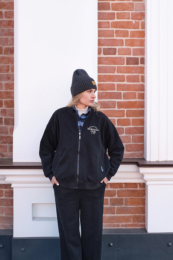 Брюки из футера Jessie Черный_17847