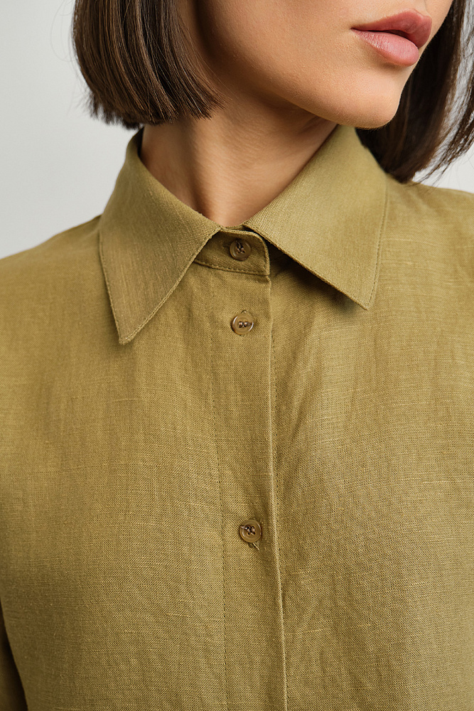 Рубашка с рукавом 3/4 Sonet Хаки_14967