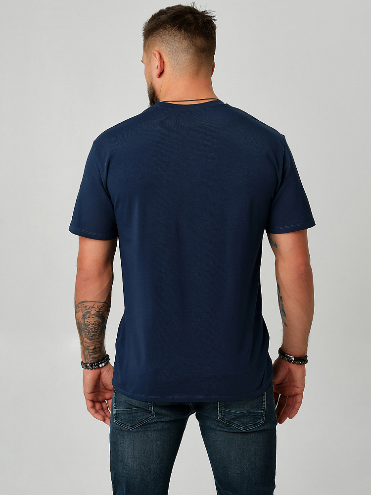 Футболка мужская David Синий_9171