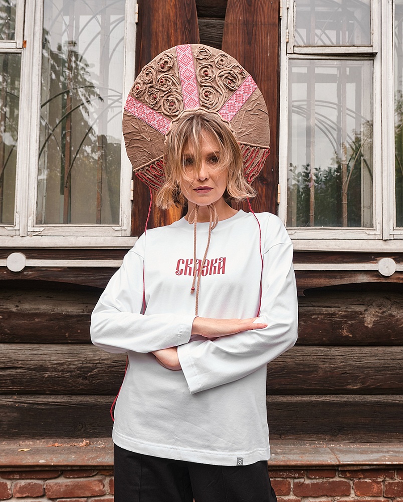 Лонгслив Сказка Белый_17028