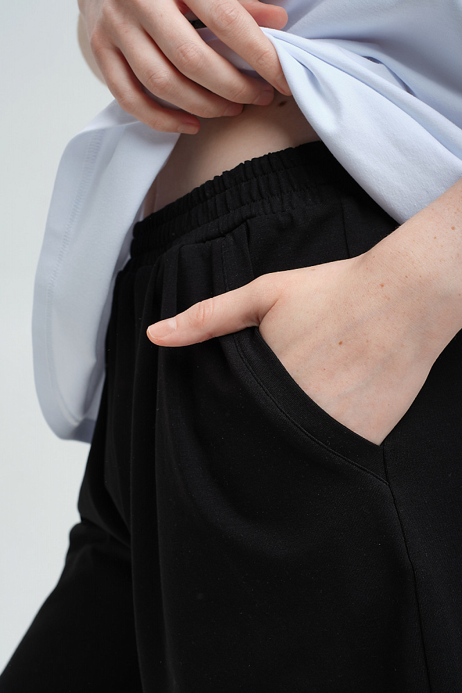 Шорты из эластичного хлопка Bloom Черный_8685