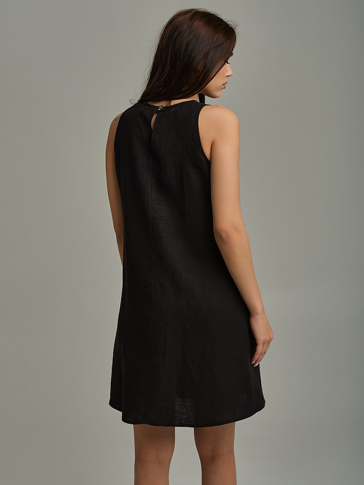 Платье изо льна Sonet Черный_9902