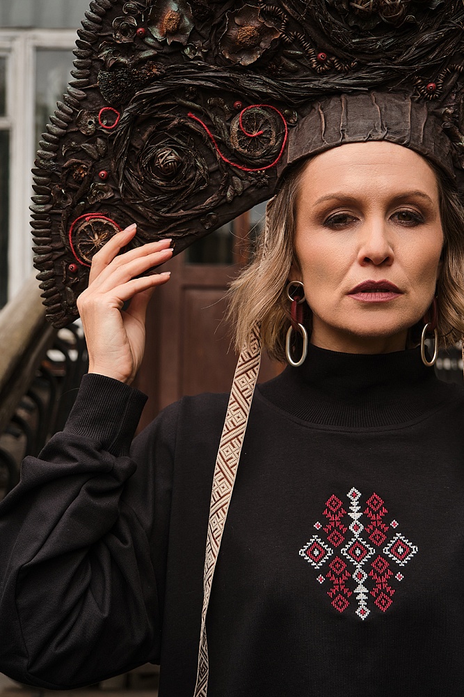 Лонгслив из футера Future Черный_17097