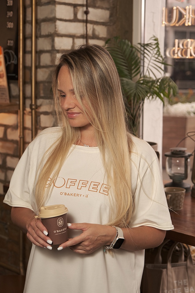 Футболка оверсайз Espresso Молочный/Coffee_16487