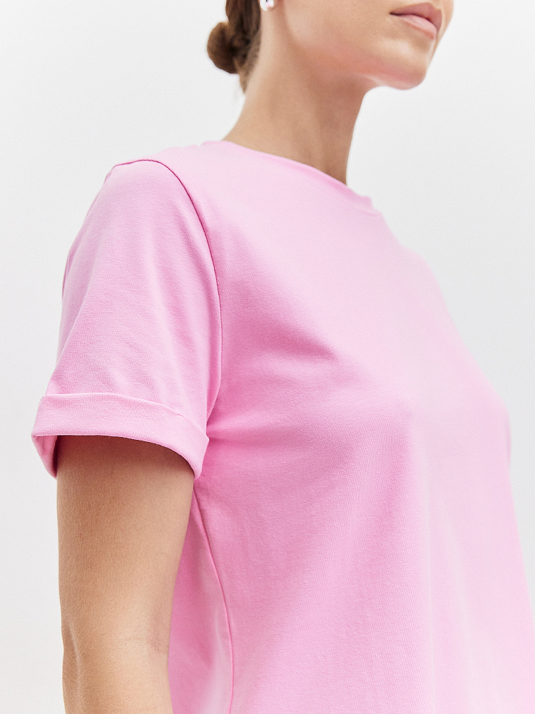 Футболка из эластичного хлопка Nelly Розовый_11152