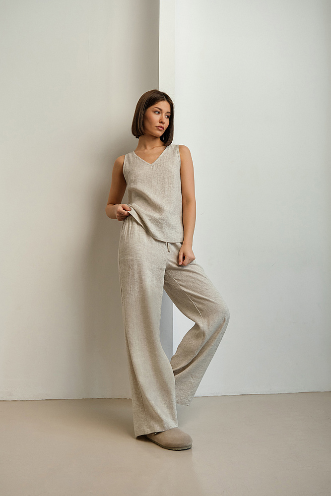 Топ изо льна Sonet Бежевый_15182