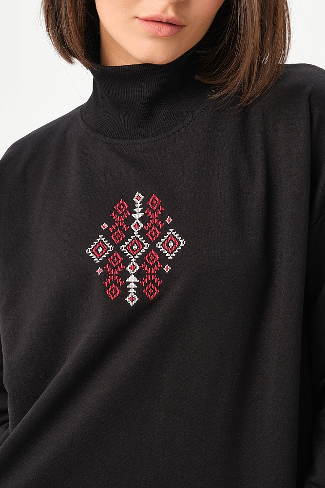 Лонгслив из футера Future Черный_17215