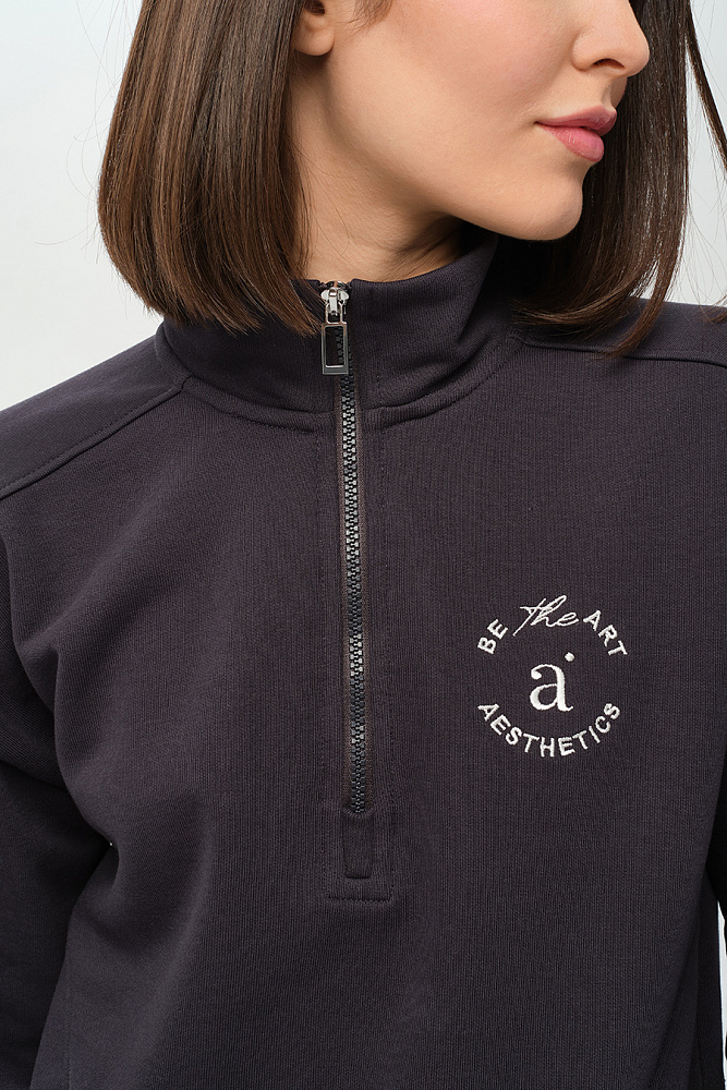 Свитшот из футера Art place Графит_14505