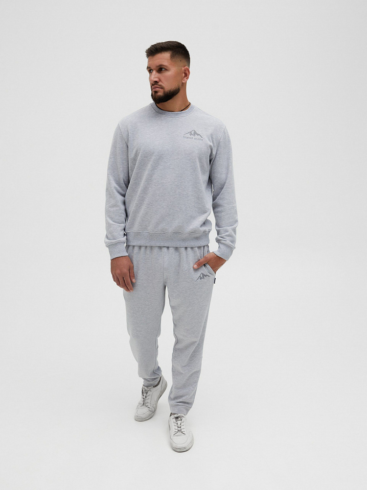 Свитшот мужской River Серый/меланж_11786