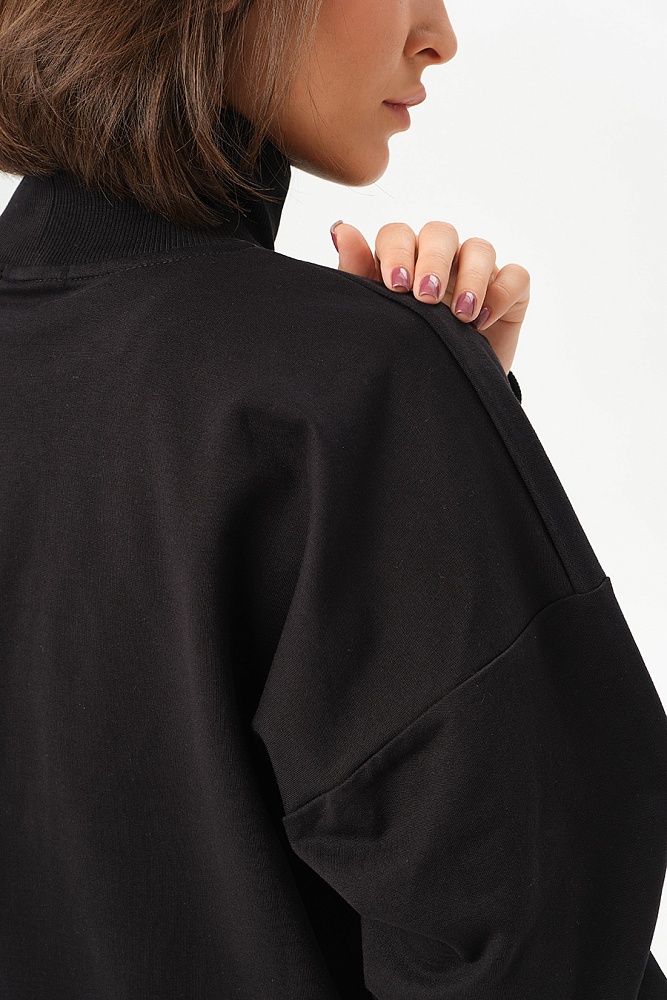 Лонгслив из футера Future Черный_17217