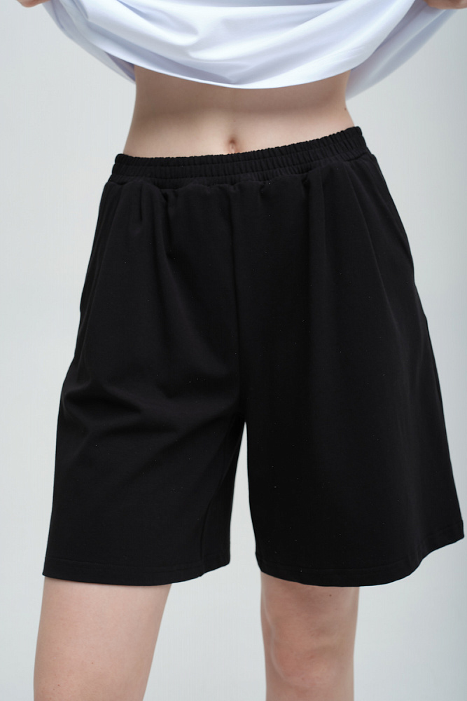 Шорты из эластичного хлопка Bloom Черный_8684