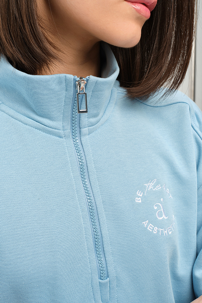 Свитшот из футера Art place Голубой_14418