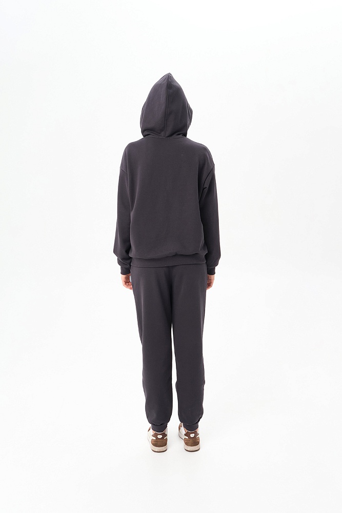 Худи на молнии из футера Art place Графит_16805