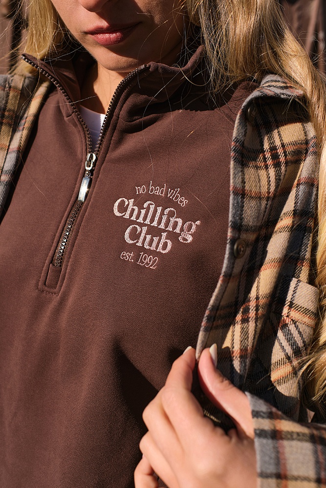 Свитшот из футера Jessie Шоколад_17824