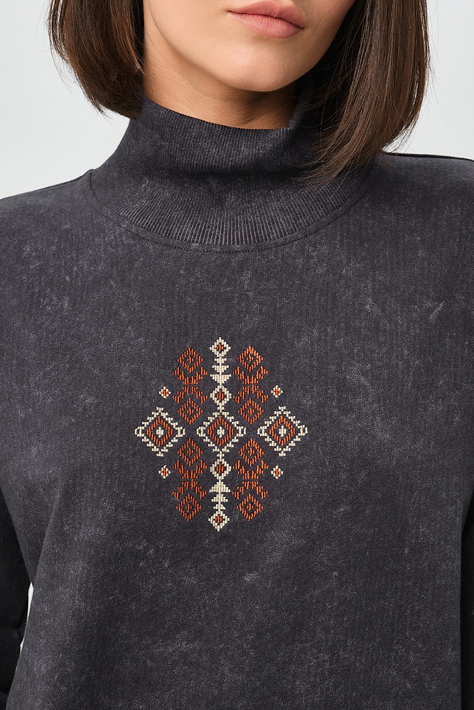 Лонгслив из футера Future Серый туман_17234