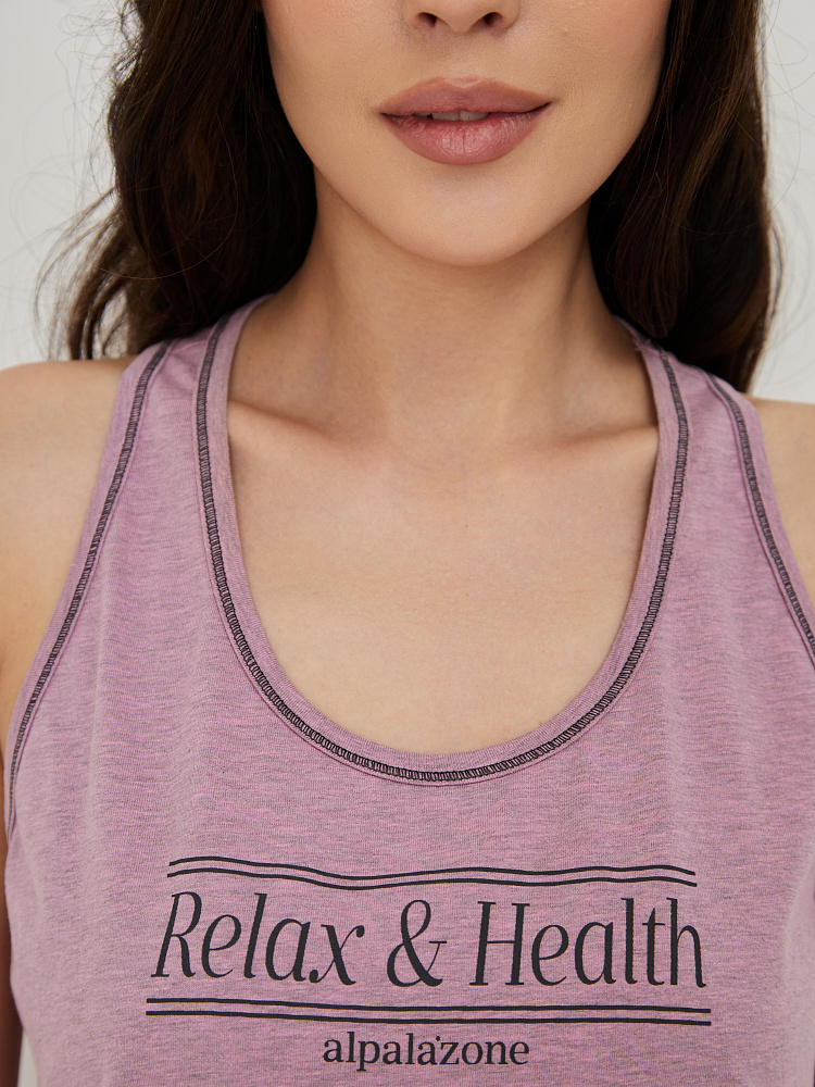 Пижама из эластичного хлопка, комплект Medea Пыльно-лиловый_12858