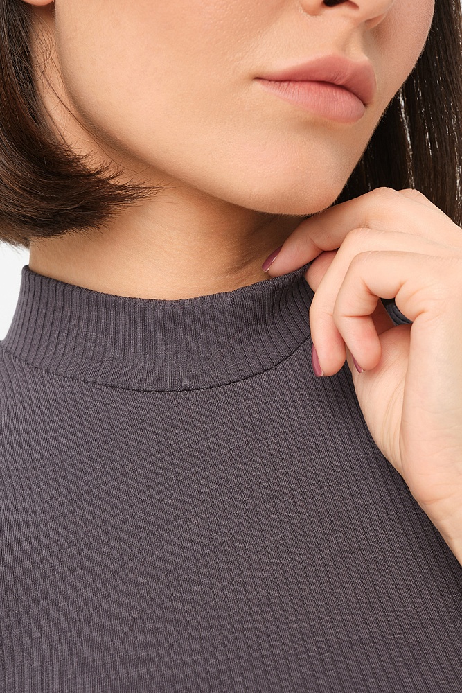 Майка со стойкой Flat Графит_16838