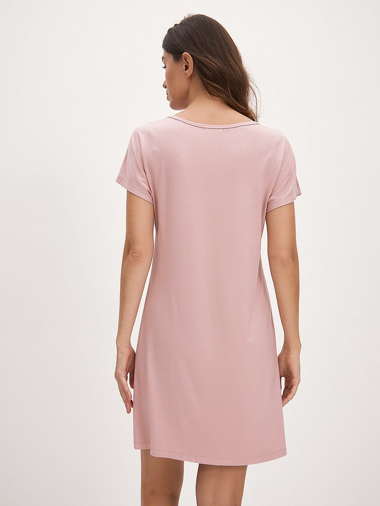 Платье из вискозы с кружевом Peris Сухая роза_13388