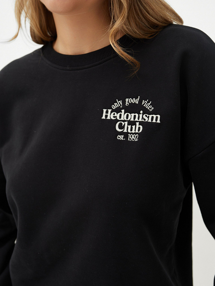 Свитшот из футера Jessy Черный_11398