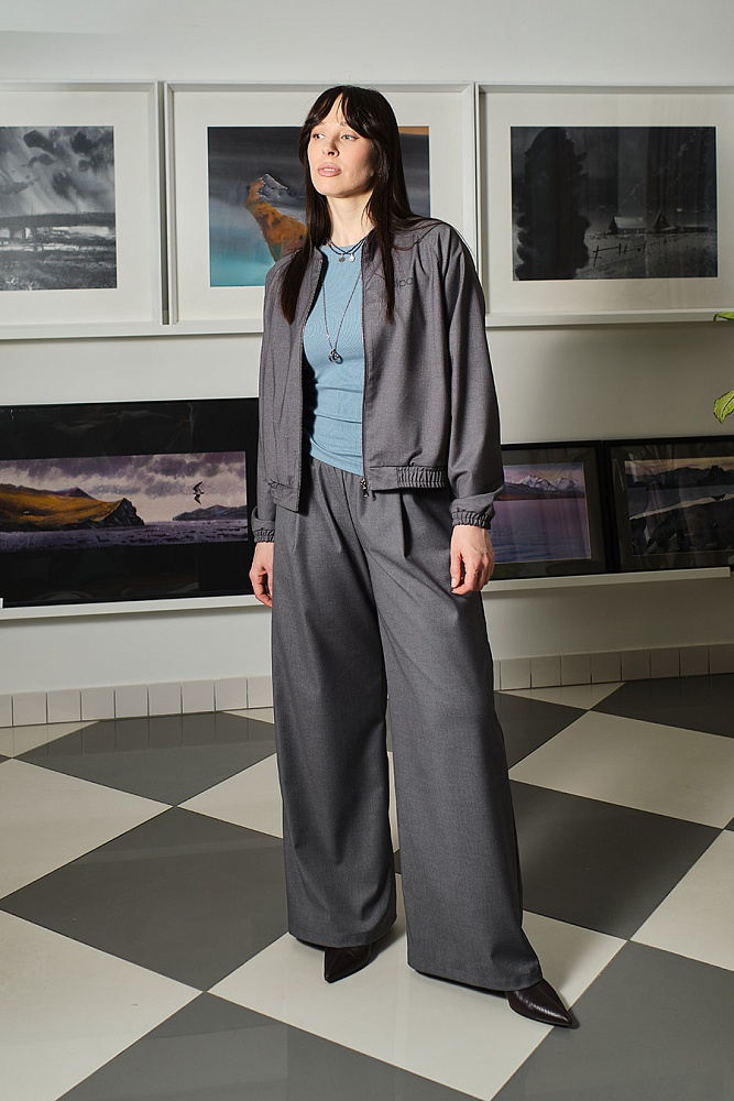 Бомбер Chic Серый_19314