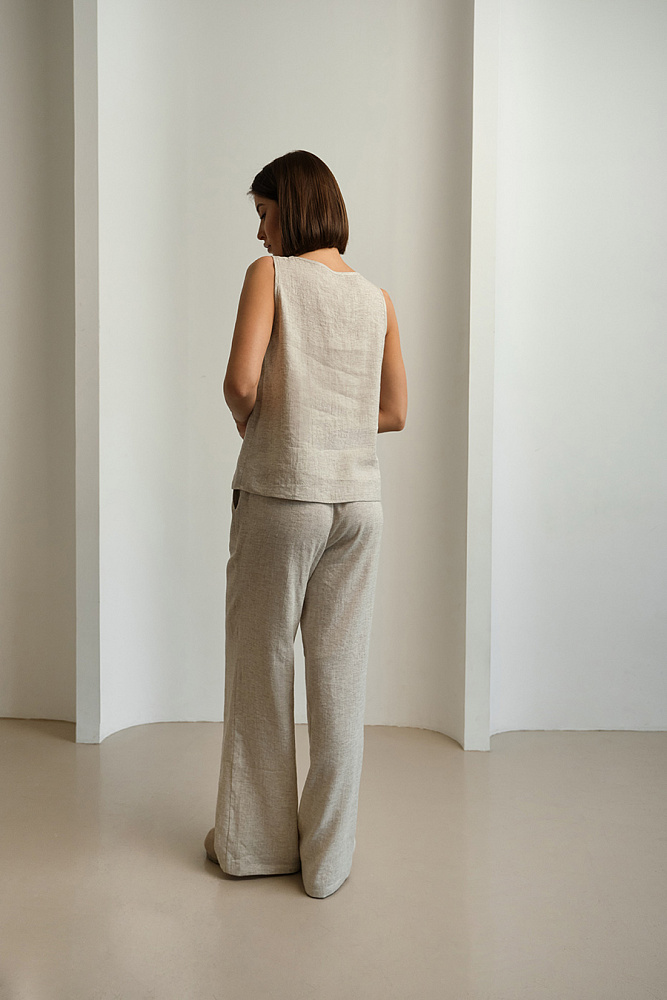 Топ изо льна Sonet Бежевый_15178