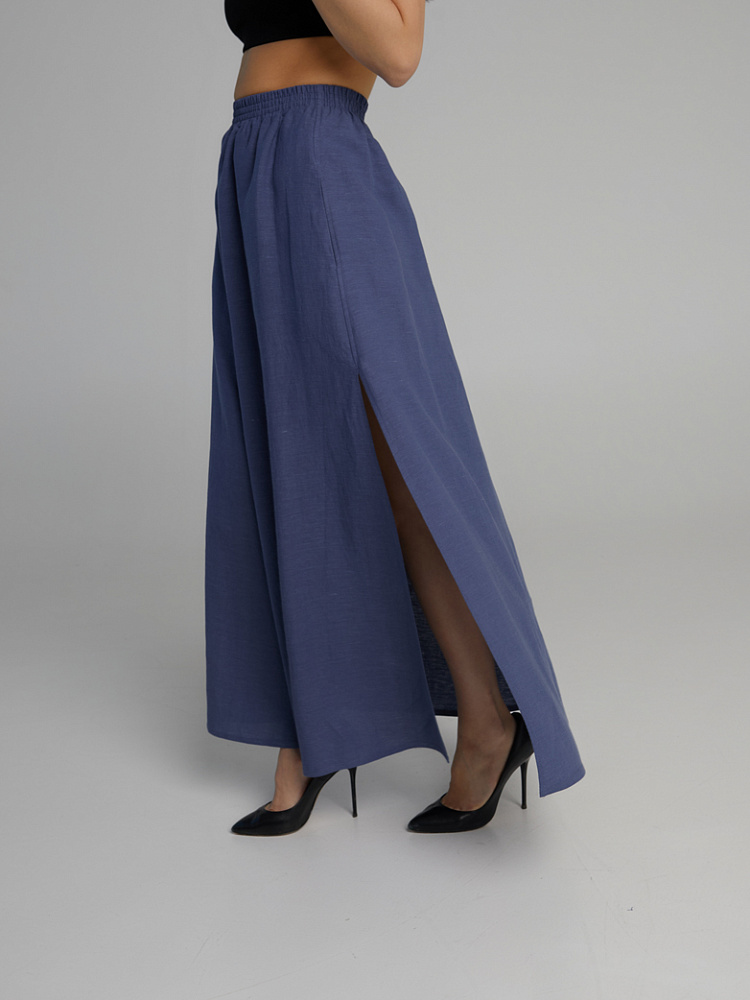 Юбка изо льна Sonet Дымчато-синий_10294