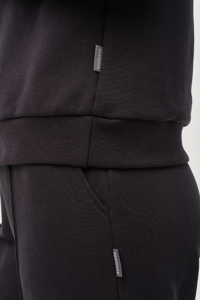 Свитшот из футера Art place Графит/Сирень_14474