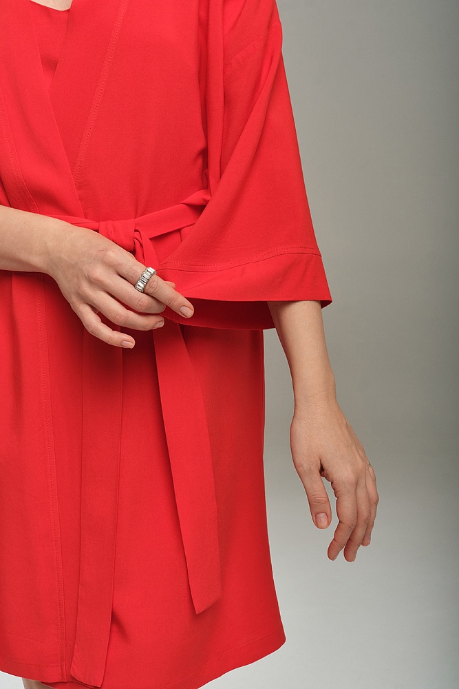 Халат из штапеля Pretty Красный_18230